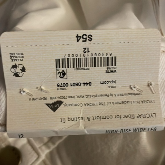 a.n.a Womens High Rise Pleated Wide Leg Jean Size 12 NWT - Picture 7 of 7